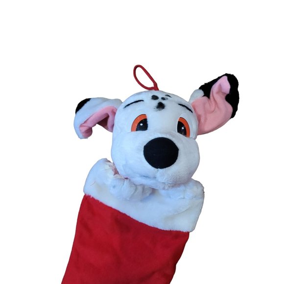 Disney vintage 101 Dalmatians 90s Christmas stocking w/cute puppy sticking out - Picture 5 of 6